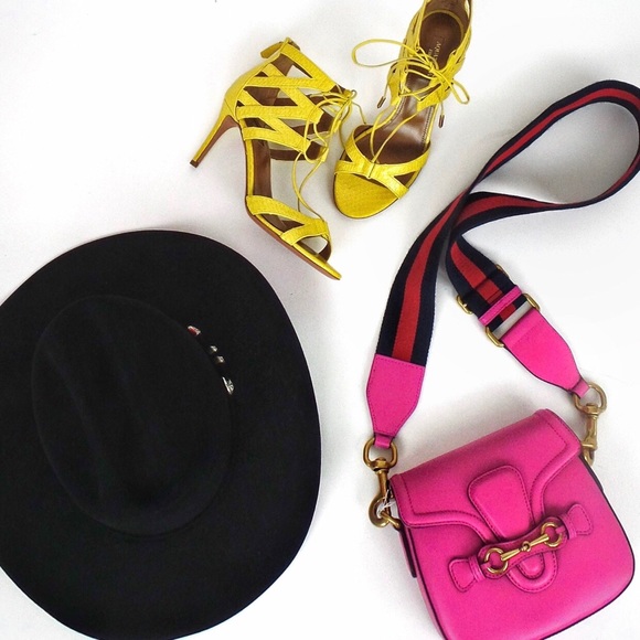 Gucci Handbags - Gucci Lady Web Pink Shoulder Bag